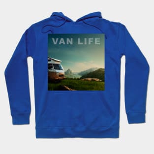 Van Life Camper RV Outdoors in Nature Hoodie